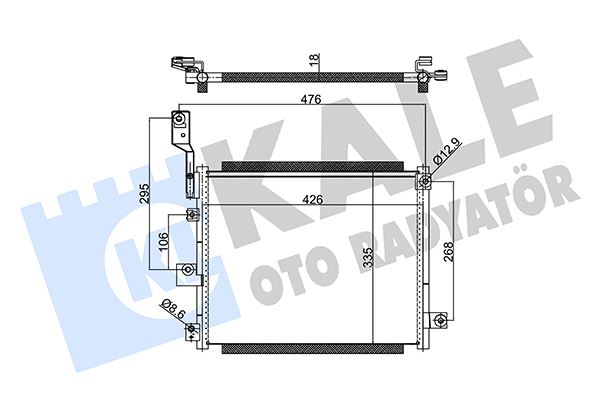 MND HC9760605500 Klima Radyatörü Oem Hanon 448x335x16 Atoz