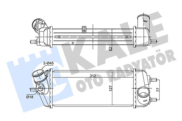 KALE 352805 İntercooler Accent Iii-Kia Rio Ii 1.5 Crdi 05 >