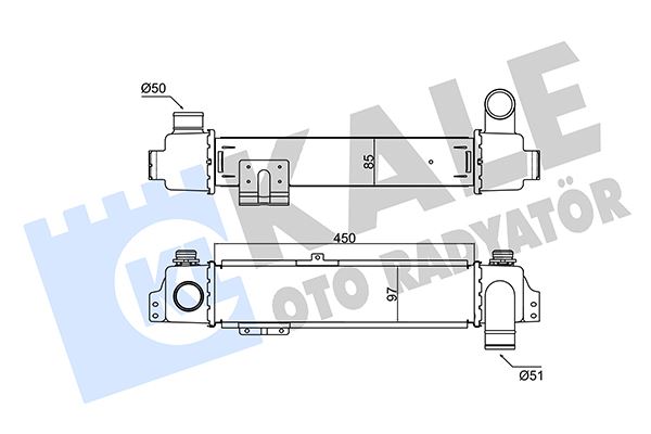 KALE 352475 İntercooler Sorento 2.5 Crdi 02 >06