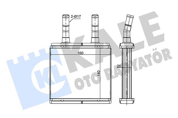 KLR-352105 Kalorifer Radyatoru (Hyundai  Atos 98-03 )