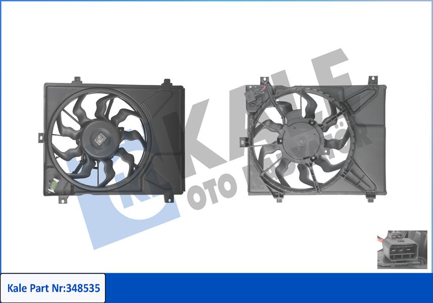 KLR-348535 Fan Motoru Davlumbazli (Hyundai  I10 1.1 Crdi 08/11)