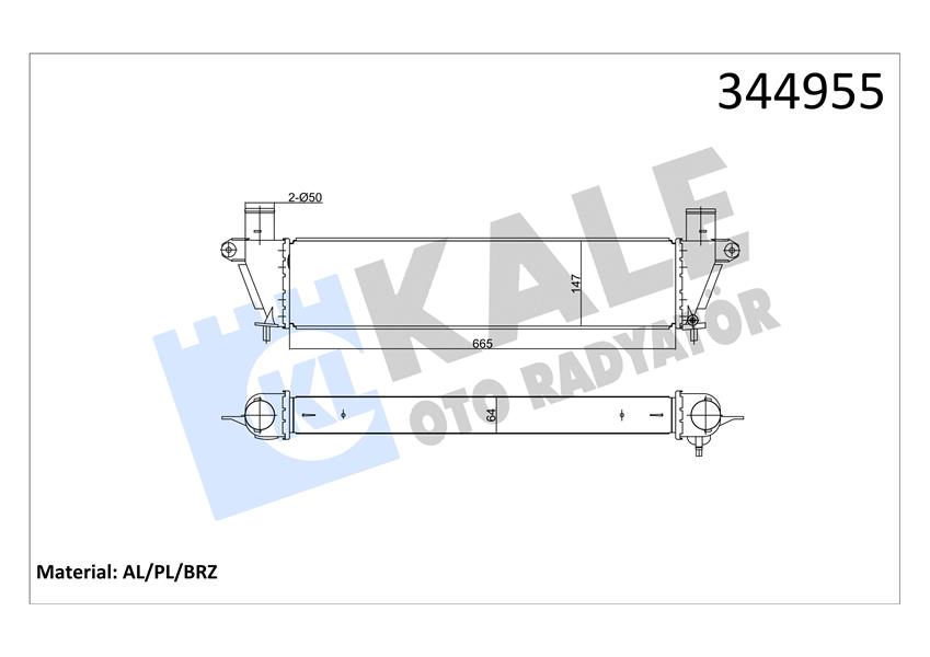 42-2201 Turbo Radyatoru (Intercooler) Isuzu D-Max 2.5 D 2012-