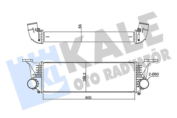 DENSO DIT12004 Turbo Radyatörü Intercooler Iveco Daily Iv 11> 2.3 Jtd