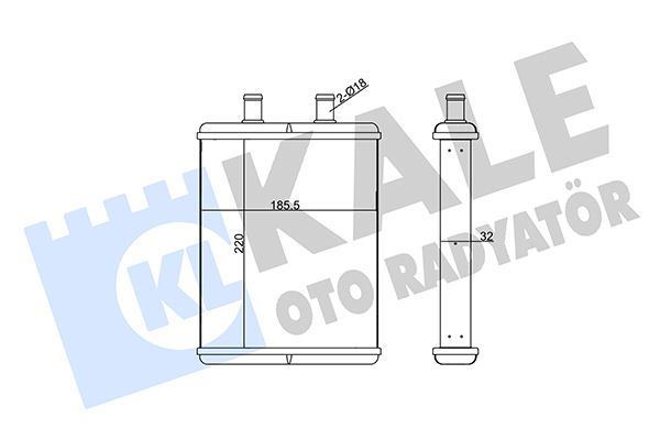 MGA-80770 Kalorifer Radyatoru Brazing Iveco Daily Iv-V 06-14