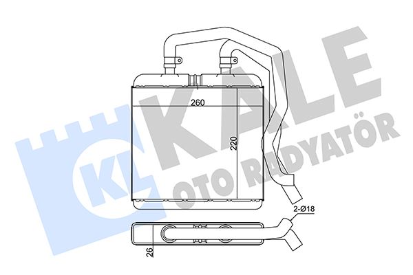 KALE 355285 Kalorifer Brazing Iveco Daily Iii Kalorifer