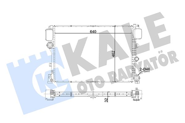 KALE 350725 Motor Su Radyatoru Mercedes S-Class W221 C216