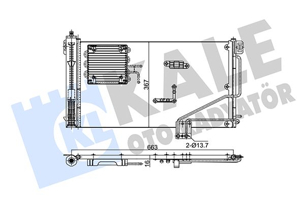 BSG 60-525-011 Klima Radyatörü  W203-209