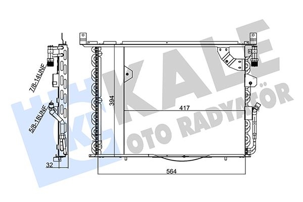 KALE-354070 Kondenser 190 Al Al