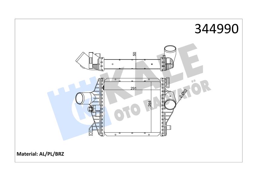 KALE 344990 Turbosarj Radyatoru Mercedes Vito W638 97>03