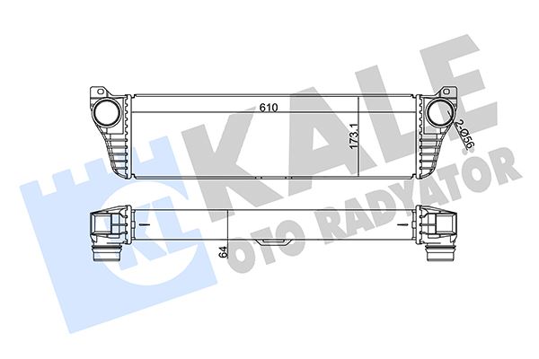 KALE 350905 Turbosarj Radyatoru Mercedes Vito W639 03>