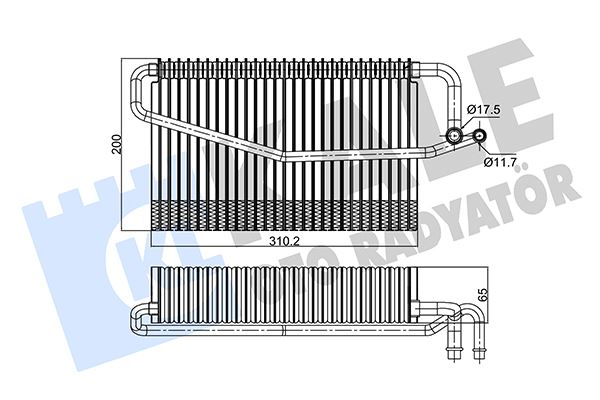 MAHLE AE55000S Evaporator Mercedes W203 Cl203 S203 C209 A209 W463
