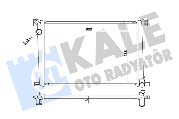 KAL 352570 Su Radyatörü  Mini R55-R56-R57-R58-R60-R61