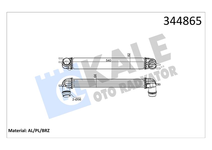 KALE 344865 İntercooler Al/Pl/Brz Mini Mini-Mini Clubman-Mini Countryman-Mini Paceman