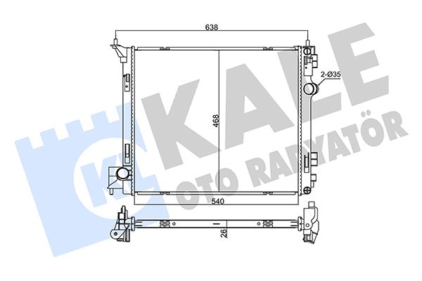 MHL-CR 1595 000S Motor Su Radyatoru Nissan Xtrail T32 1.3 Tce 1.6 Dci 1.6 Digt 2014-/