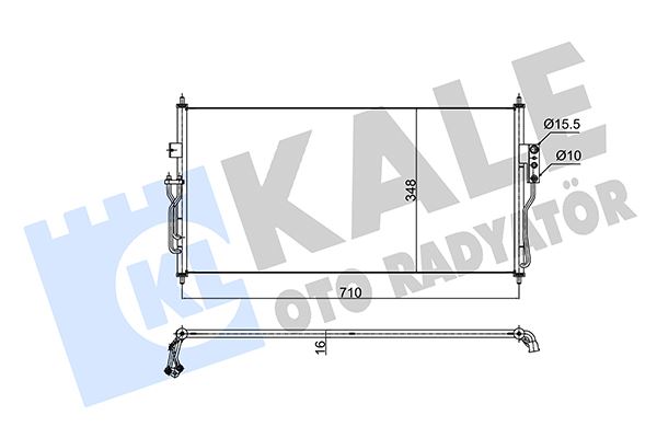 43-3117 Klima Radyatoru Nissan Almera 1.5, 1.6 2006-