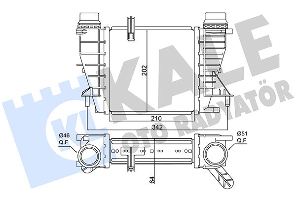 KALE 350880 İntercooler Al/Pl/Brz Clio Iii-Modus-Grand Modus-Note-Nv200