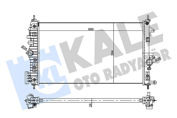 16-3286B Su Radyatoru Brazing Opel Insignia A 1.6 Cdti, 2.0 Cdti A-T 2014-2017