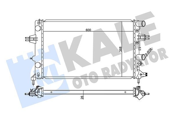 KALE 355570 Radyatör Brazing Opel Astra G-Vauxhall Astra Mk Iv Radyatör