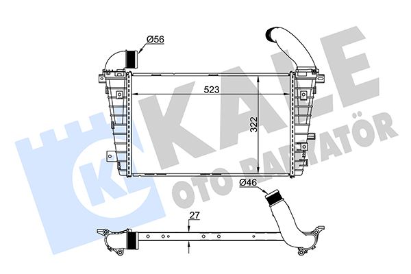 KALE 352465 İntercooler Astra H-Vauxhall Astra Mk V