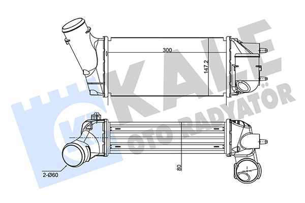 KALE 350845 Turbo Radyatörü Psa 308 C4 Picasso
