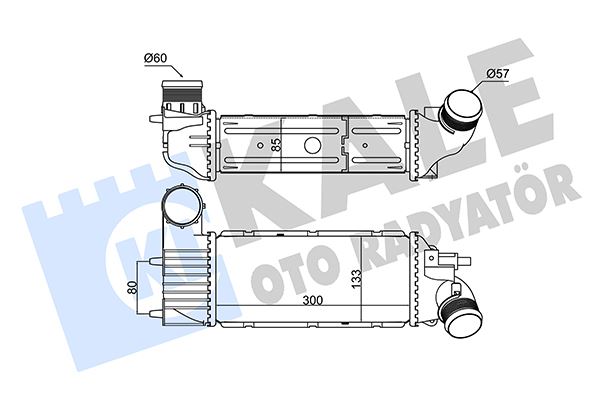 KALE 352285 İntercooler P607 2.0hdi 00 >