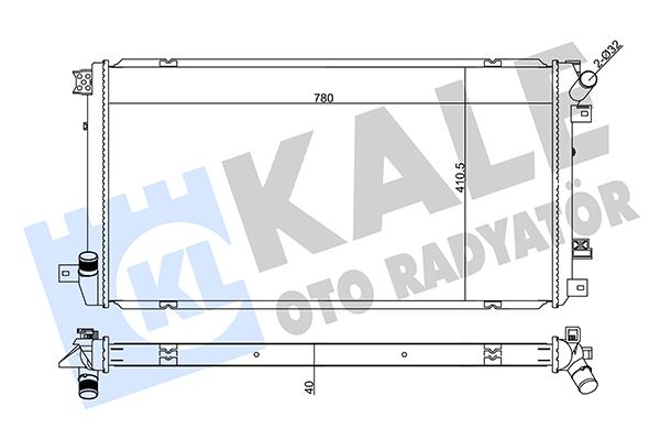 KALE 355575 Radyatör Renault / Gm Master Faz Ii