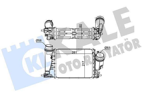 42-3525 Turbo Radyatoru (Intercooler) Renault Megane Iv 1.6 Dci 2016-/ Talisman - Espace V 1.6 Dci 2015-
