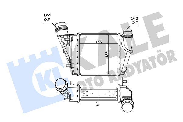 KALE 352640 İntercooler Twingo Ii 1.5 Dci 07 >