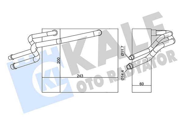 KALE 350060 Evaporator Kubistar-Renault Clio-Kangoo