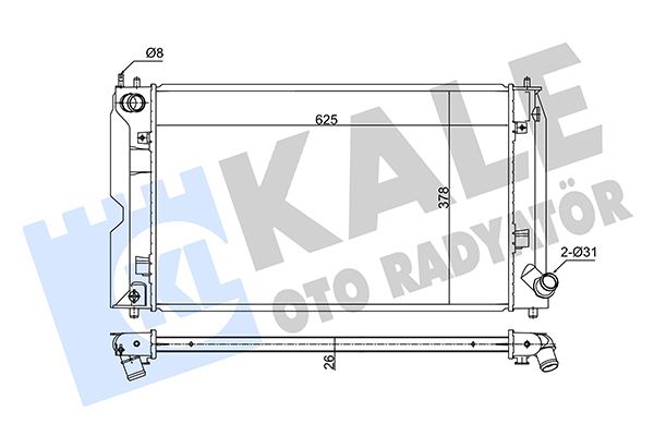 45-4421 Yag Sogutucusu Contali Tek Vw Caddy Iv - Passat 2.0 Tdi 14-/ Golf Vii - Cc 1.6 Tdi 11-/ Tiguan 2.0 Tdi 07-16/ Audi A1 - A3 - Q2 1.6 Tdi 10-/ Seat Leon - Toledo Iv 1.6 Tdi 12-/ Octavia 1.6 Tdi 12-