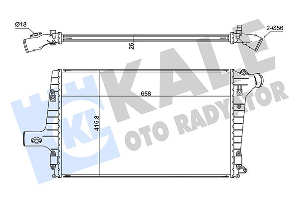 KALE 352380 İntercooler A3-A6-Tt2.5 Tdi 01 >04