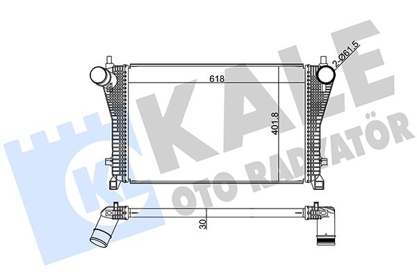 KALE 352405 İntercooler A3-Tt-Leon-Leon St-Octavia Iii-Superb Iii-Golf Vii-Passat-Tiguan 1.8-2.0 Tfsi 12 >