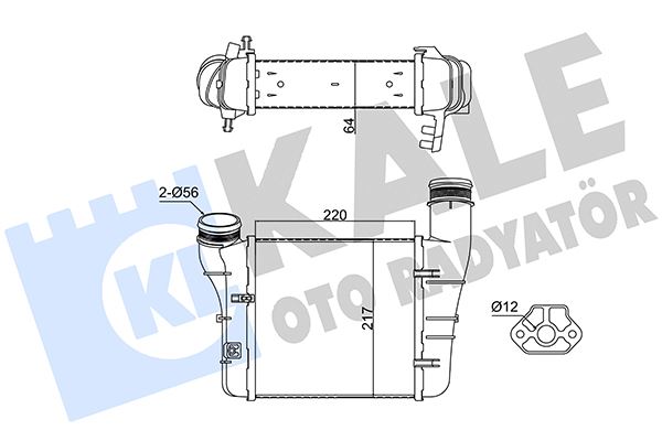 KALE 352430 İntercooler A4-Seat Exeo-Exeo St 2.0 Tdi-2.0 Tfsi 00 >
