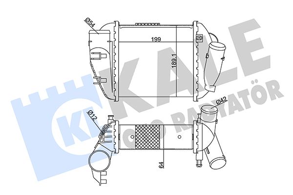 KALE 352390 İntercooler A4 2.5 Tdi 03 >