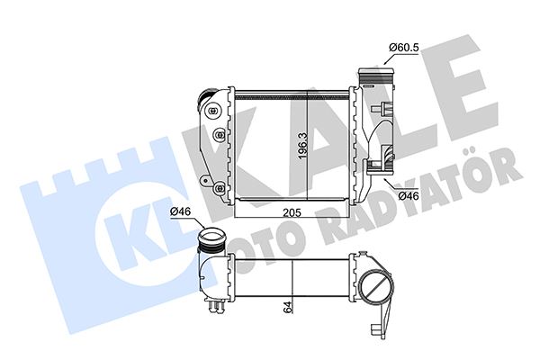 KALE 352425 İntercooler A6 2.7-3.0 Tdi 04 >