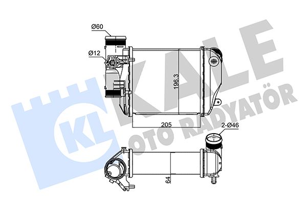 KALE 352435 İntercooler A6 2.7-3.0 Tdi 04 >