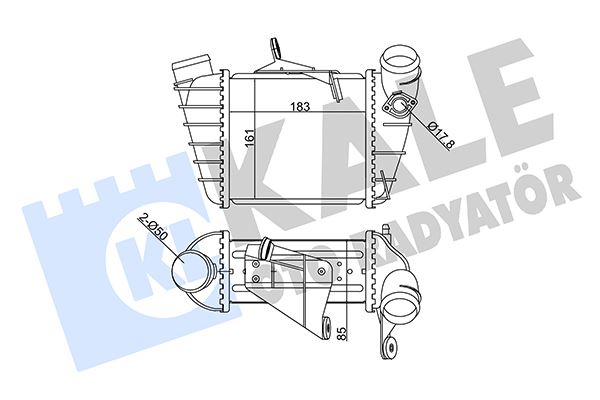 KALE 352410 İntercooler Skoda Fabia I 1.9 Tdi 99 >