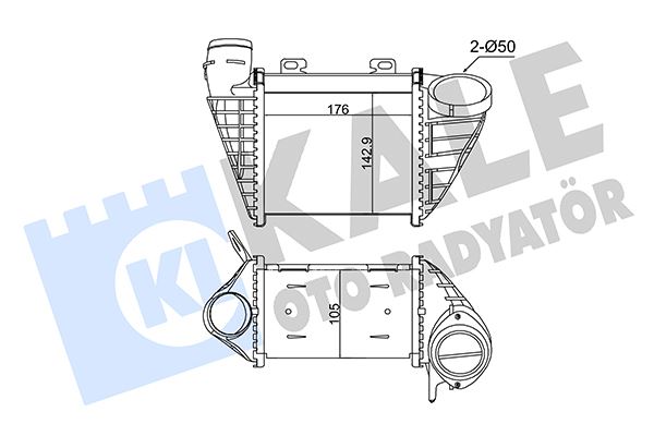 KALE 352460 İntercooler Volkswagen Golf Iii-Golf Iv-Vento 1.9 Tdi 93 >97