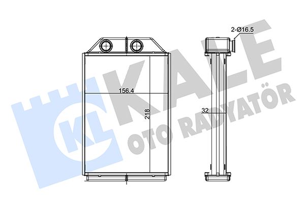 KALE 352120 Kalorifer Al/Pl/Brz A6-Allroad 01 >04