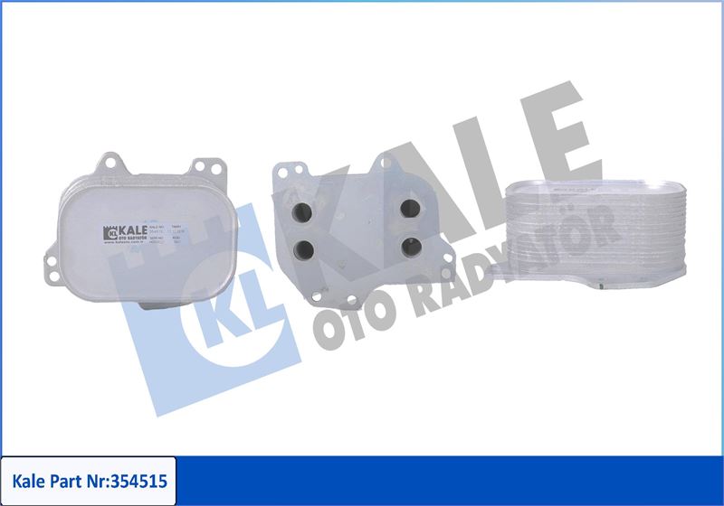 KALE 354515 Yağ Soğutucu Tekli Golf7-Passat-Caddy-A3-Leon-Octavia 2013 >1.6-2.0 Tdi Cuub-Dfsd-Clha-Dcxa-Crlb
