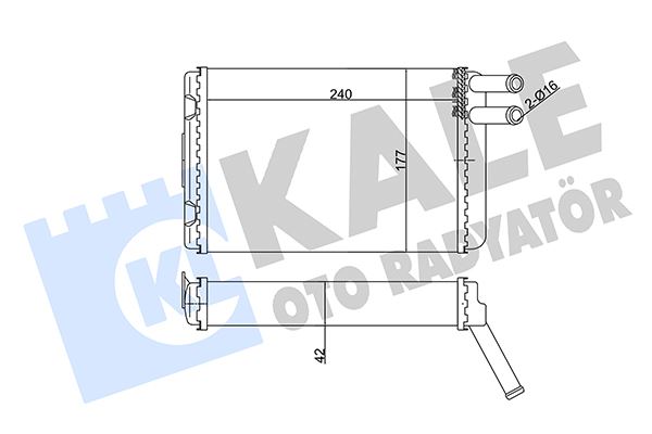 KAL 352050 Kalorifer Radyatörü  740/760/940/960/S90/V90