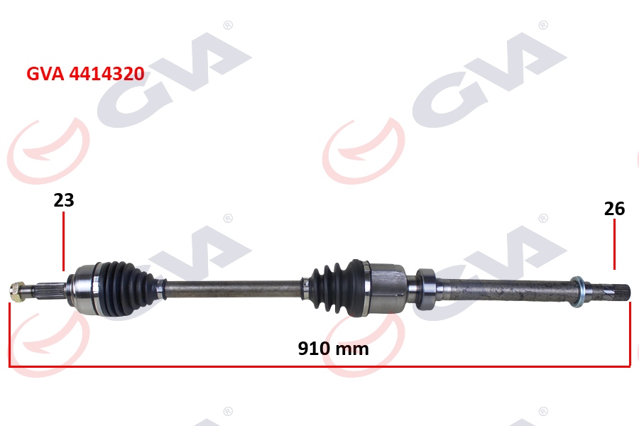 GVA 4414320 Komple Aks Sağ Clio Iv 1.5 Dci 12- 75-90hp
