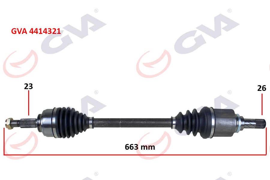 GVA 4414321 Komple Aks Sol Clio Iv 1.5 Dci 12- 75-90hp