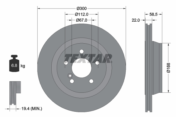 BRE-09.9738.11 Fren Diski Mercedes W220 Arka S400-500
