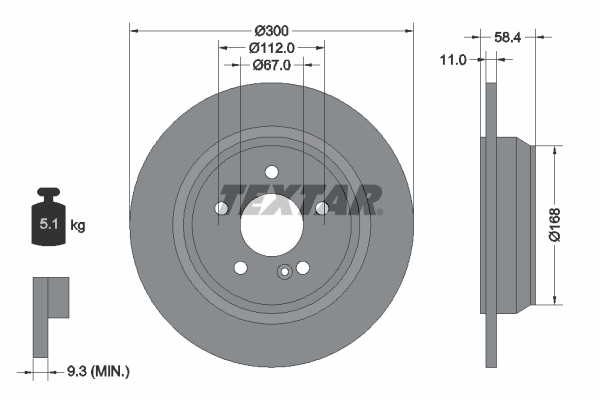 BRE-08.9729.11 Fren Diski Arka Mercedes W220 S280-S320