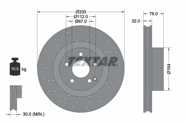 BOS-0986478470 Fren Diski Mercedes W220 On S400-500
