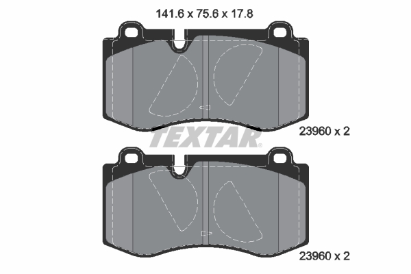 TEXTAR 2396001 Fren Balatasi On Mercedes W211 S211 C219 W221 C216 R230