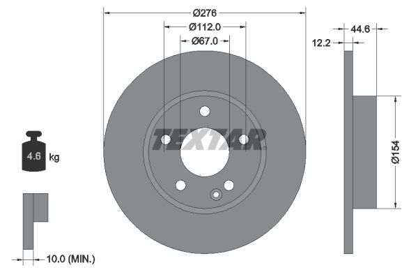 BRE-08.8679.14 Fren Diski On Mercedes A-Serisi (W169) A150 A160