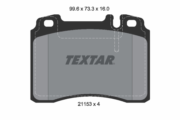 TEXTAR 2115305 Balata Disk Balata