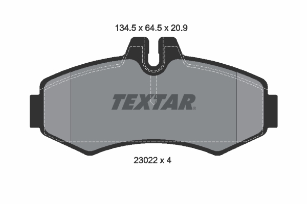 TEXTAR 2302201 Fren Balatasi On Mercedes Vito W638